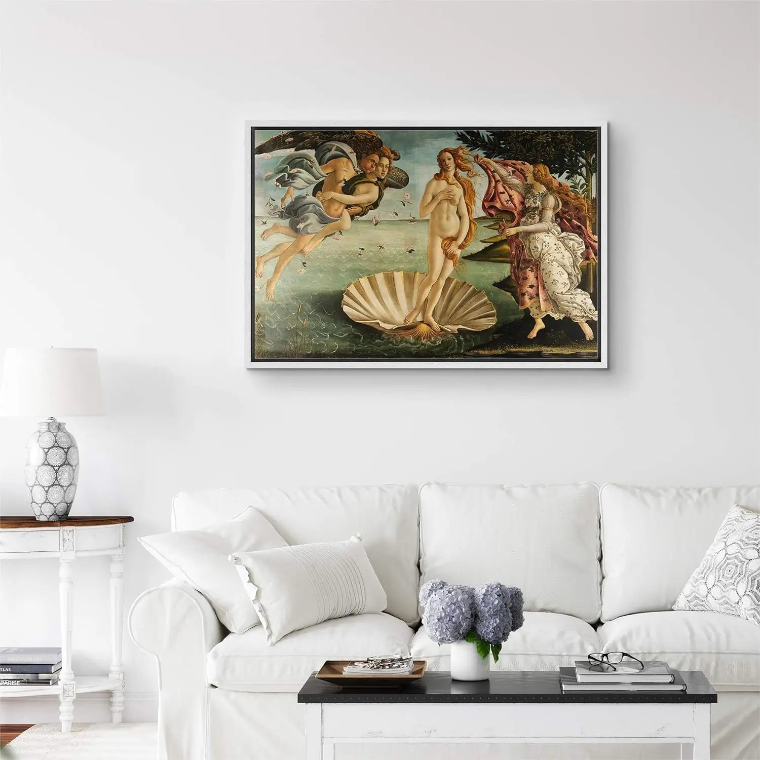 birth of venus painting, lady in a shell painting