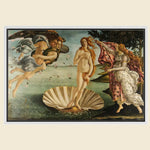 birth of venus painting, lady in a shell painting