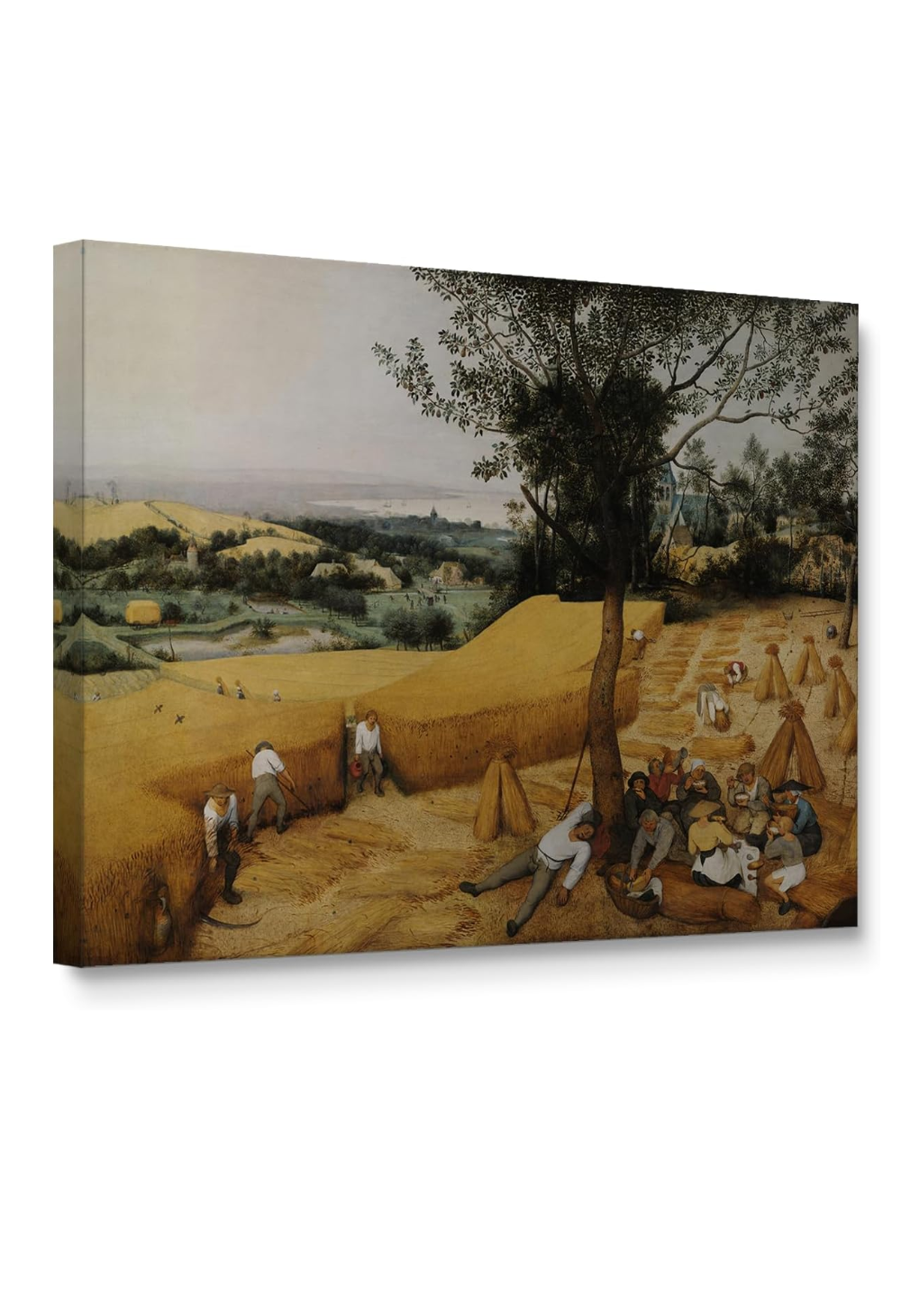 The Harvesters Art by Pieter Bruegel the Elder Stretched Canvas Print