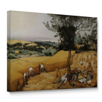 The Harvesters Art by Pieter Bruegel the Elder Stretched Canvas Print