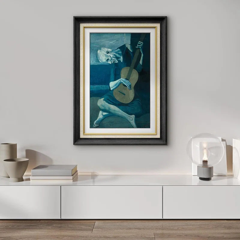 "The Old Guitarist" Painting by Pablo Picasso