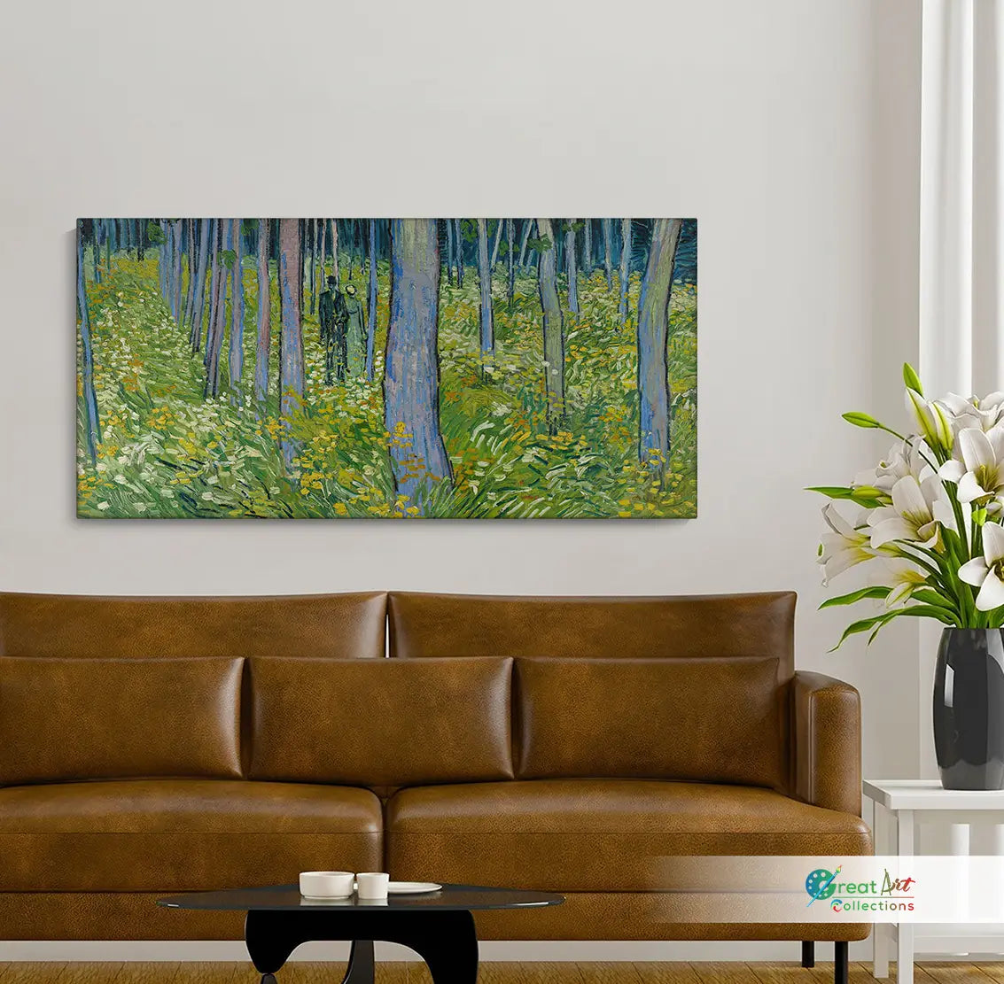 Undergrowth with two Figures artwork by Vincent van Gogh painting