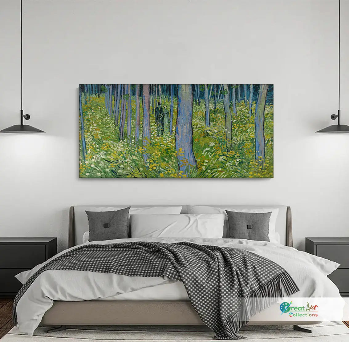 Undergrowth with two Figures artwork by Vincent van Gogh painting