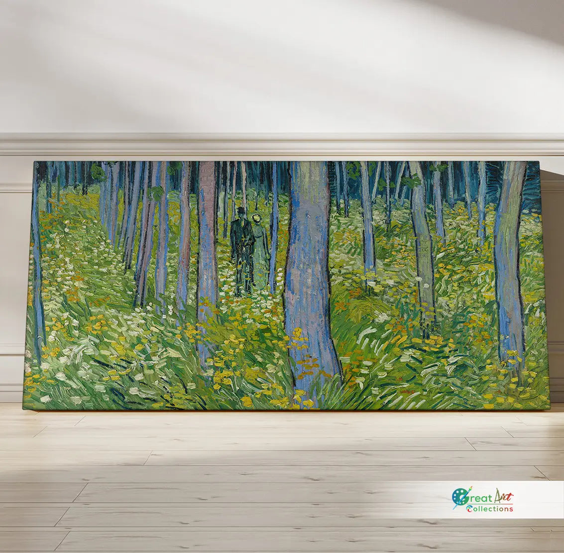 Undergrowth with two Figures artwork by Vincent van Gogh painting