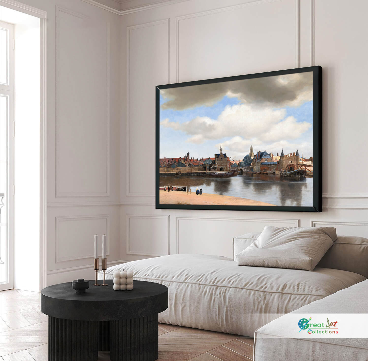 View of delft painting image