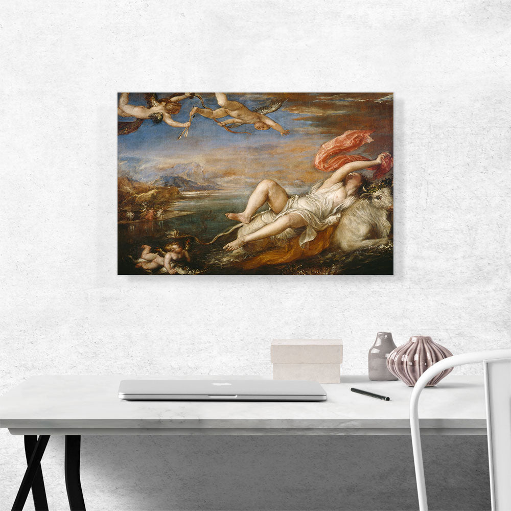 The Rape of Europa by Titian Tiziano Vecelli Canvas Art Print