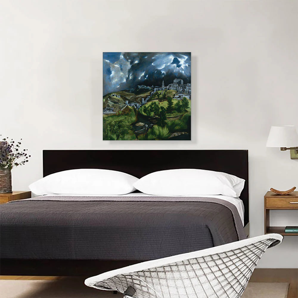 View of Toledo 1599 Art By El Greco Gallery Wrapped Canvas