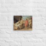 Achilles Receiving in his Tent the Envoys of Agamemnon by Jean Auguste Dominique Ingres Canvas Print