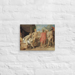 Achilles Receiving in his Tent the Envoys of Agamemnon by Jean Auguste Dominique Ingres Canvas Print
