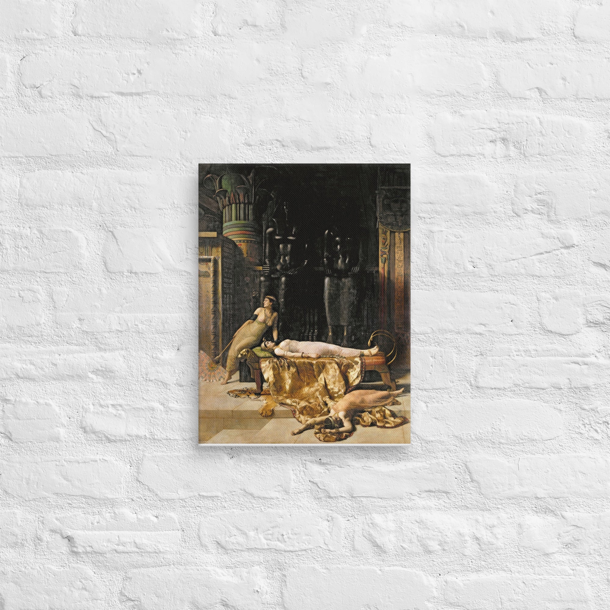 The Death of Cleopatra by John Maler Collier Canvas Print
