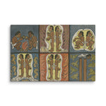 Trials of the hero-twins by Diego Rivera Canvas Print
