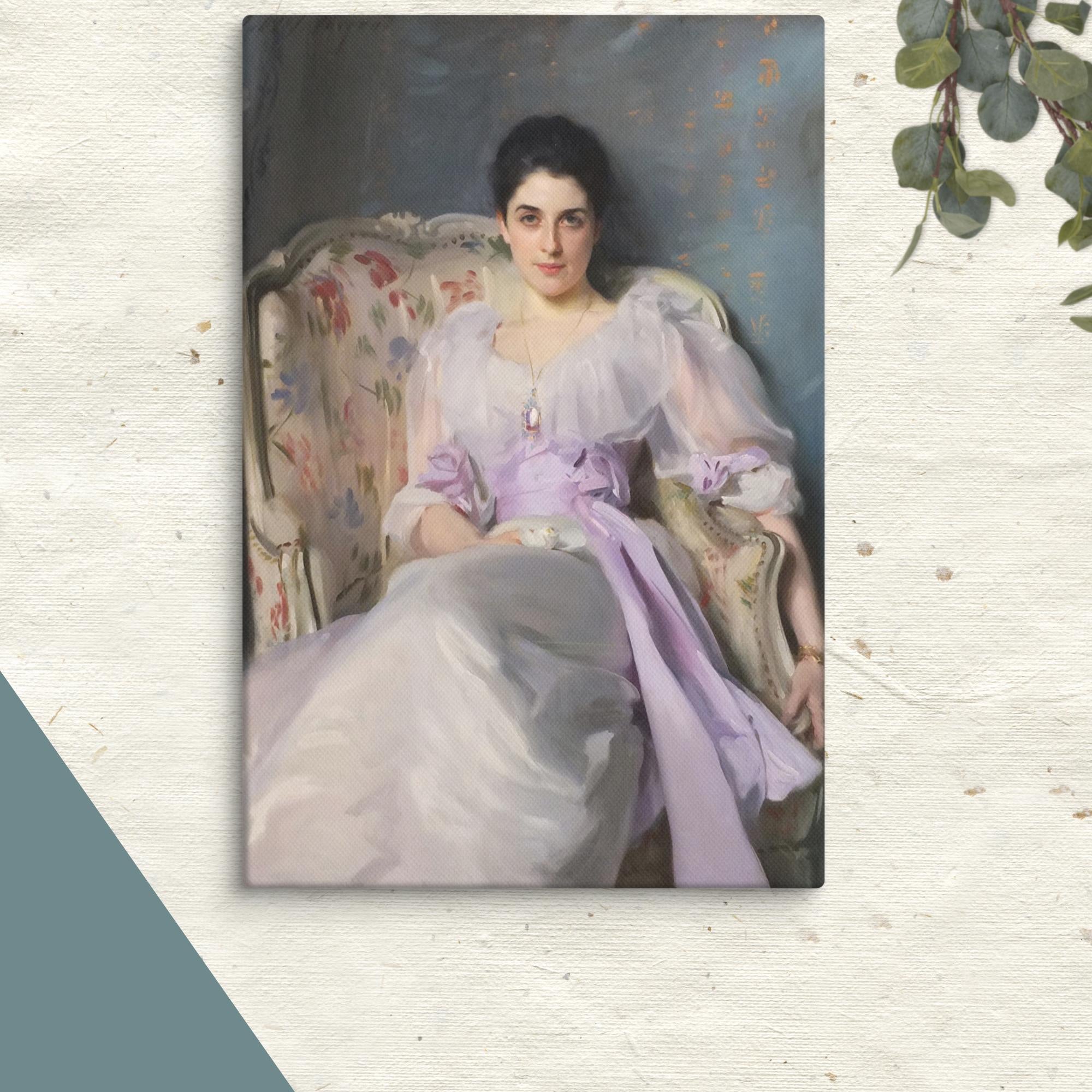 Lady Agnew of Lochnaw art by John Singer Sargent Canvas Print