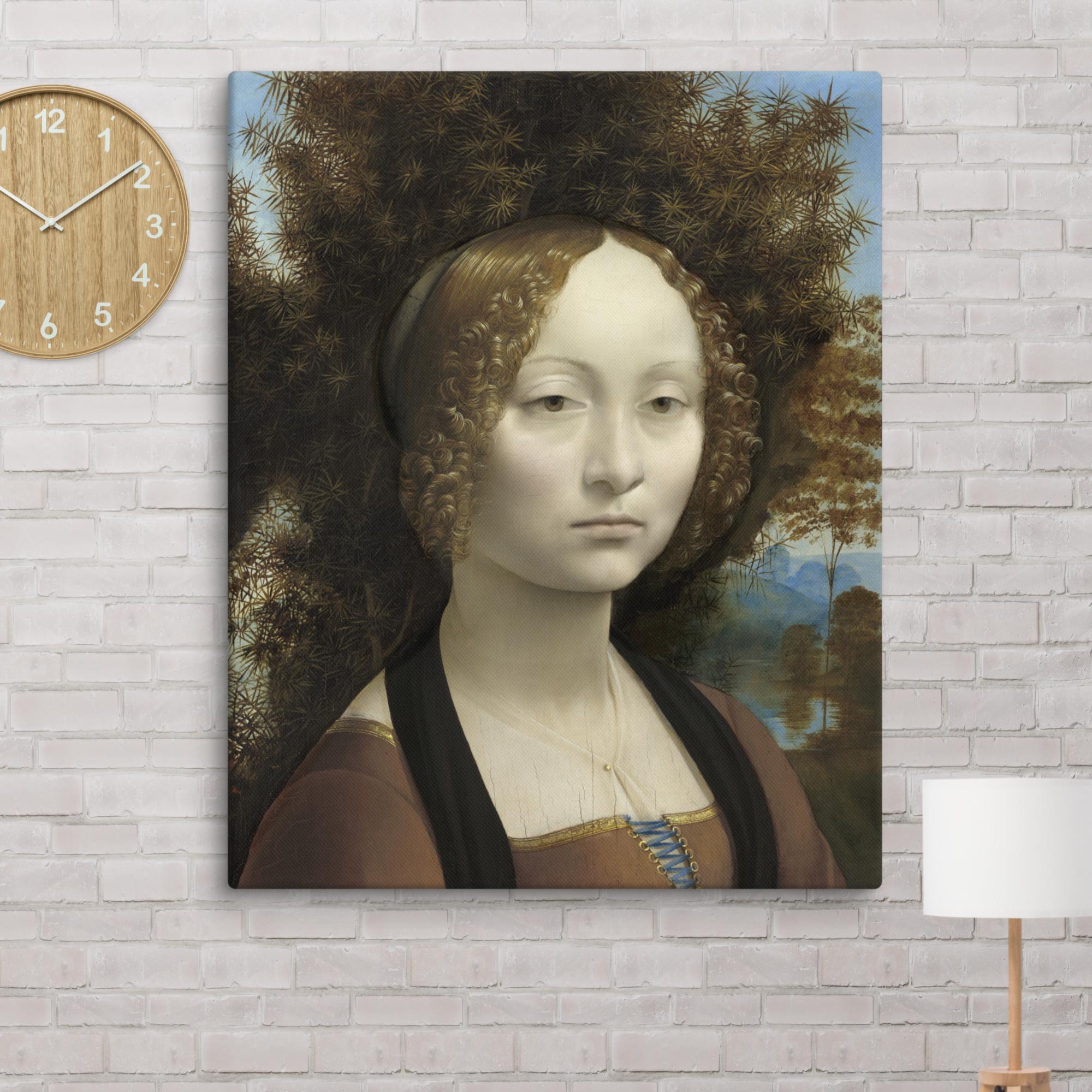 Ginevra de' Benci by Leonardo da Vinci Canvas Print