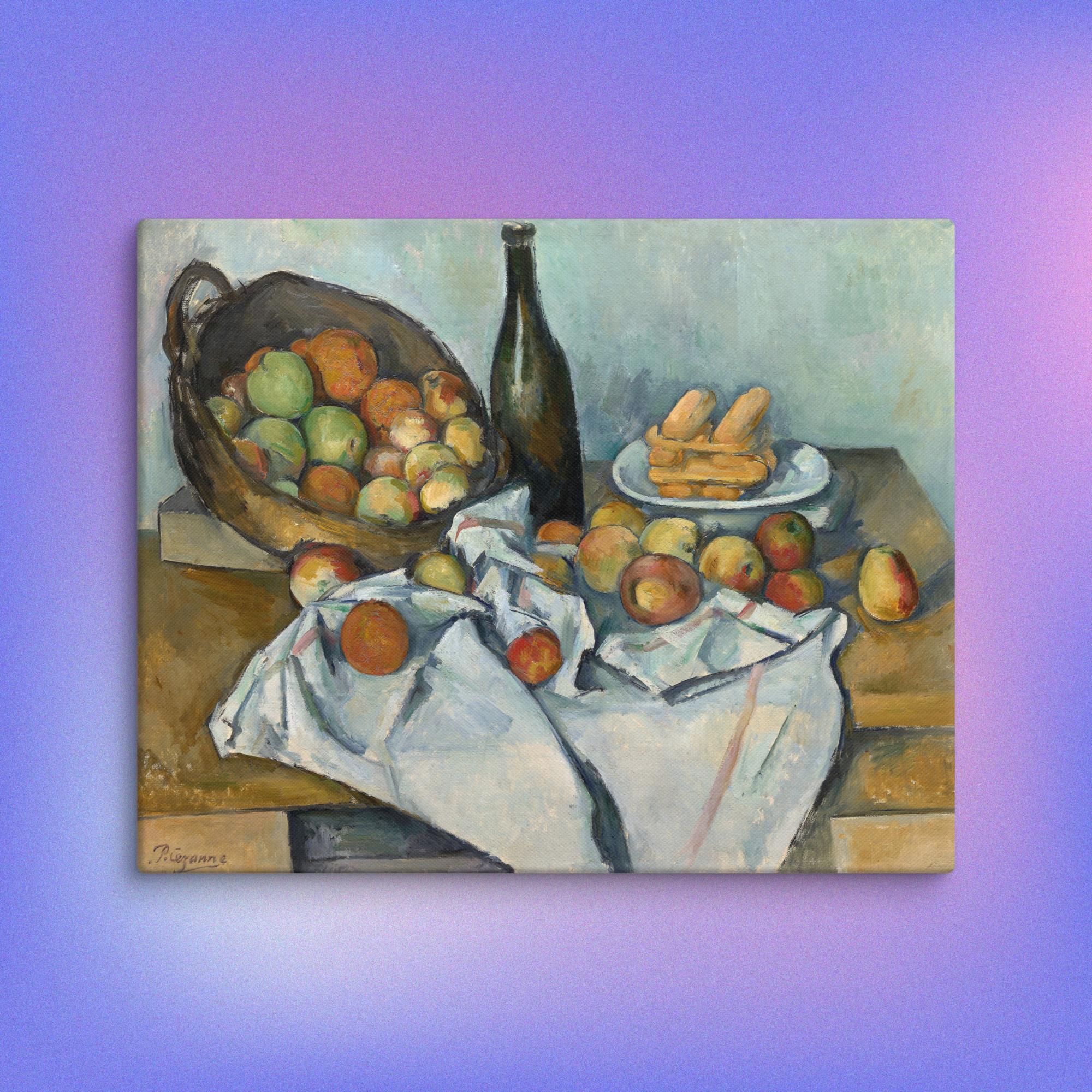 The Basket of Apples by Paul Cézanne Canvas Print
