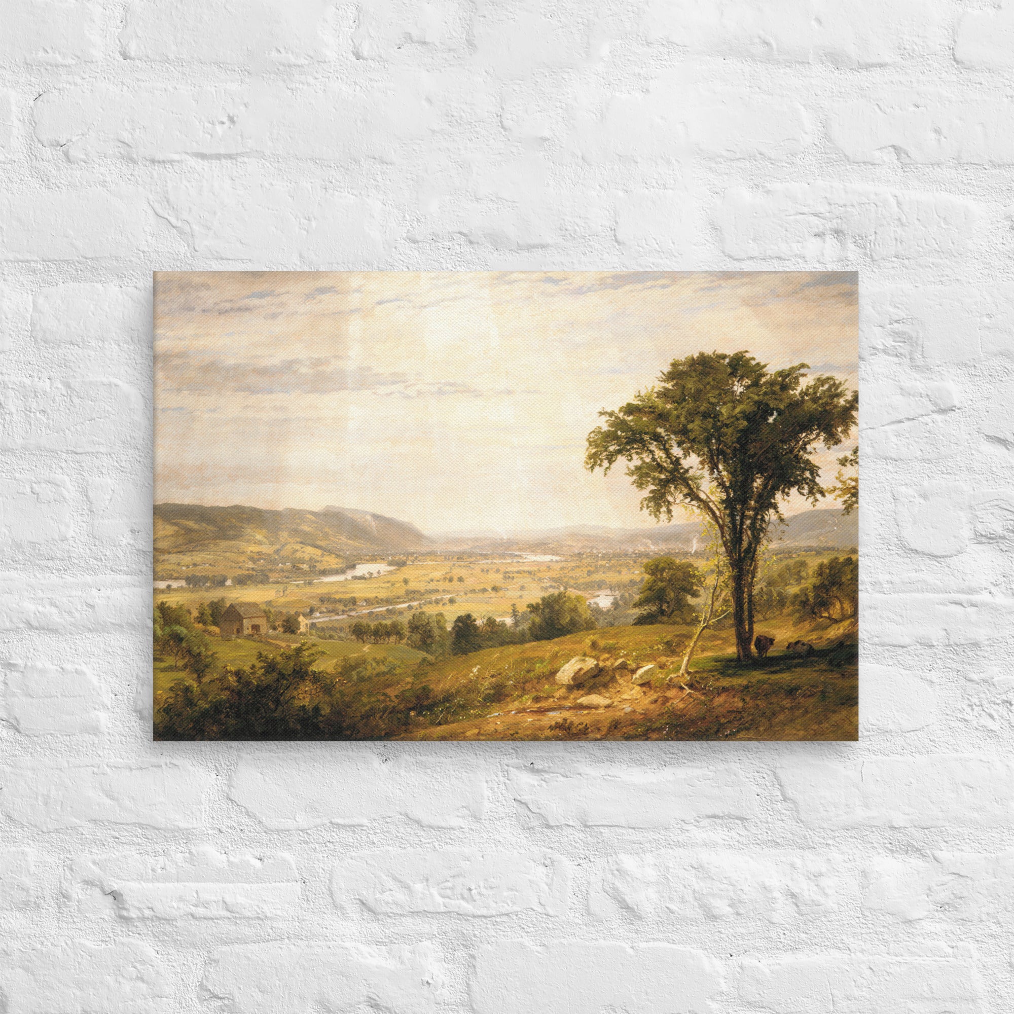 Wyoming Valley, Pennsylvania by Jasper Francis Cropsey Canvas Print