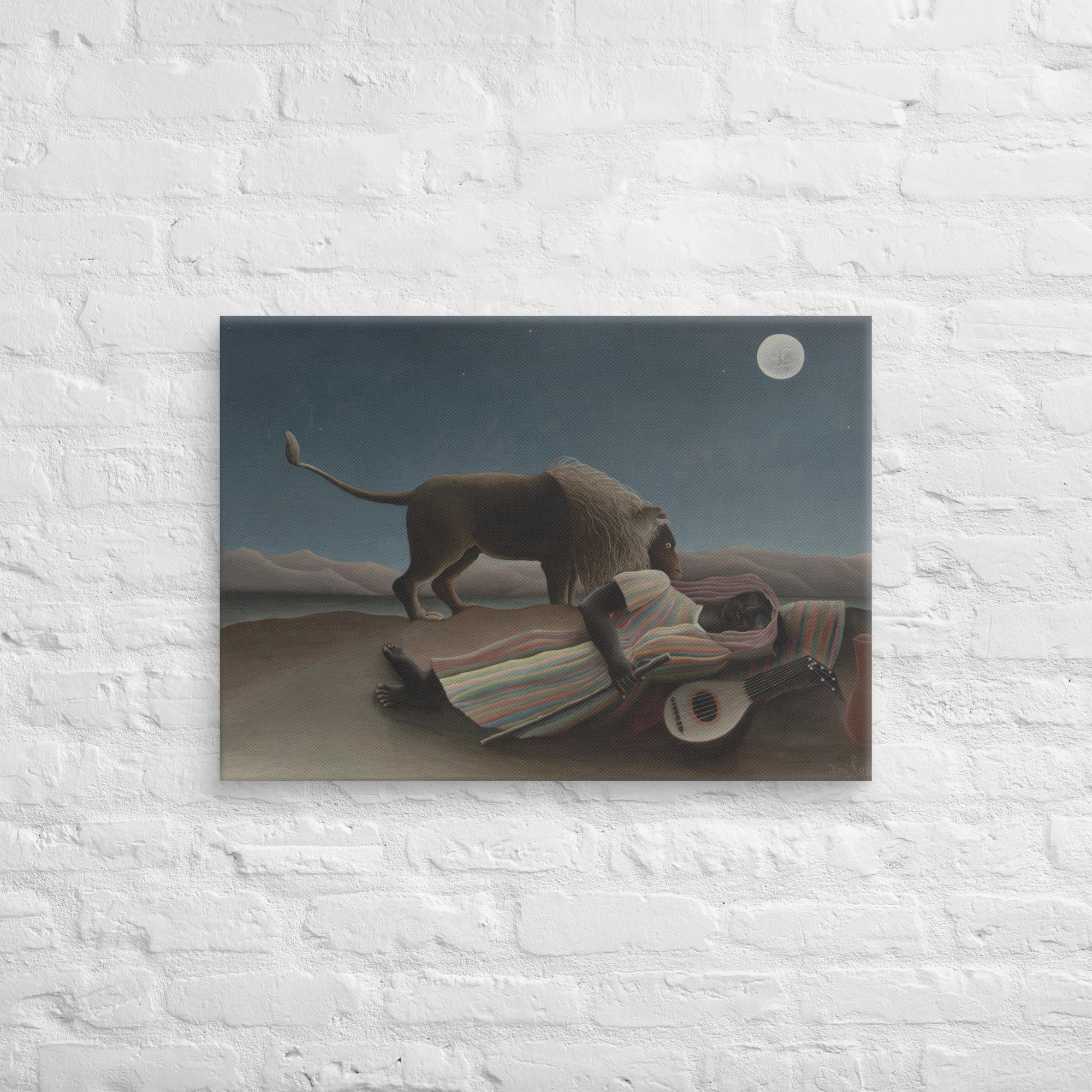 The Sleeping Gypsy art by Henri Rousseau Canvas Print Ready to Hang