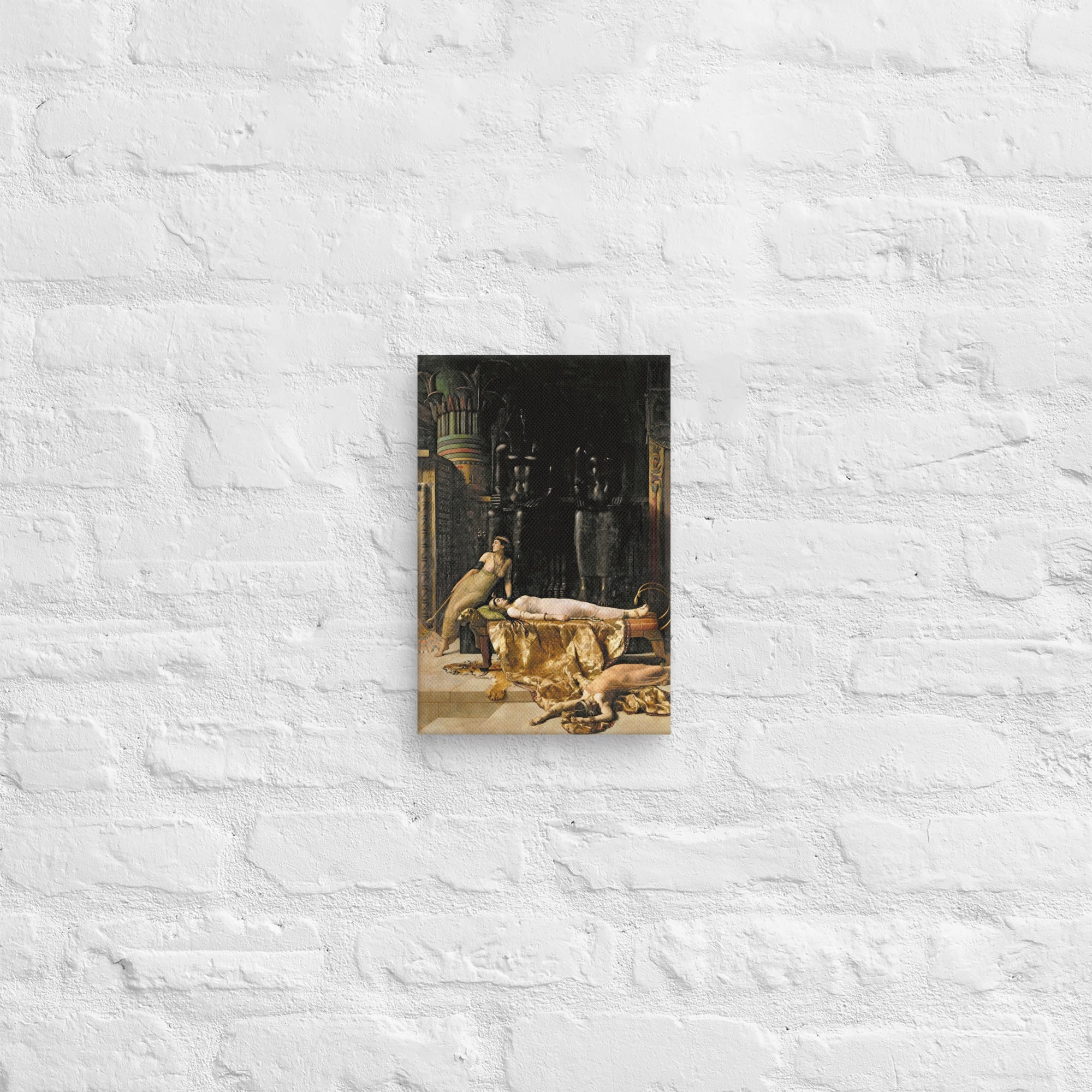 The Death of Cleopatra by John Maler Collier Canvas Print