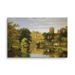 Warwick Castle,England by Jasper Francis Cropsey Canvas Print