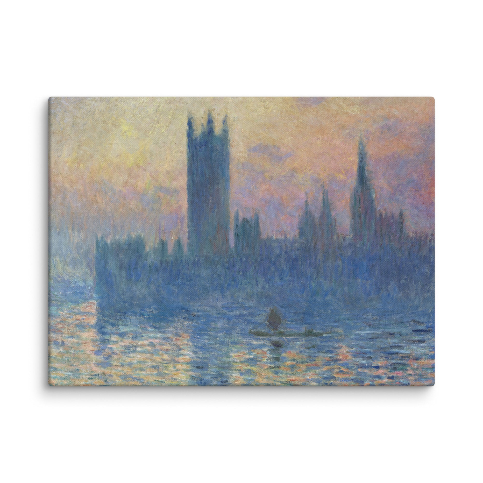The Houses of Parliament,Sunset Art By Claude Monet Canvas Print