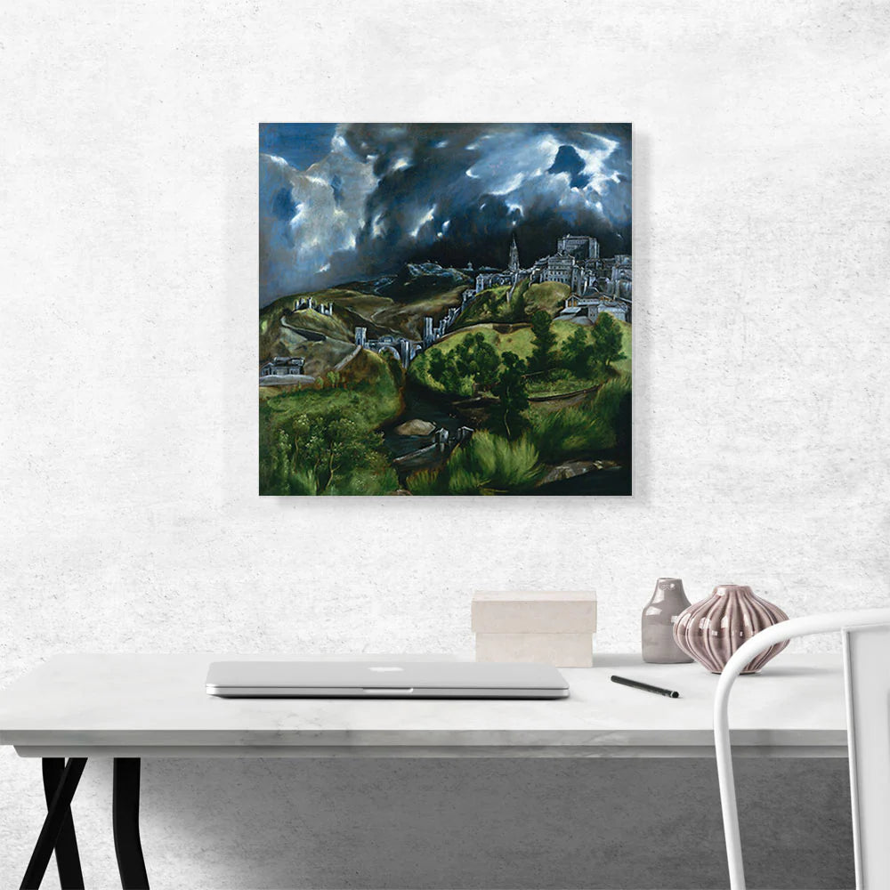 View of Toledo 1599 Art By El Greco Gallery Wrapped Canvas