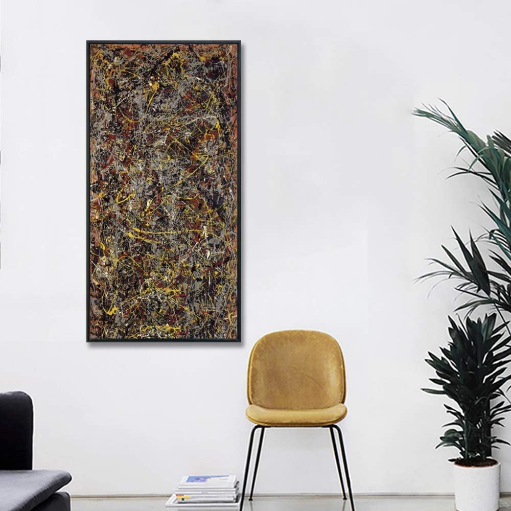 Number 5 1948 Abstract Wall Art by Jackson Pollock in 20"X40"