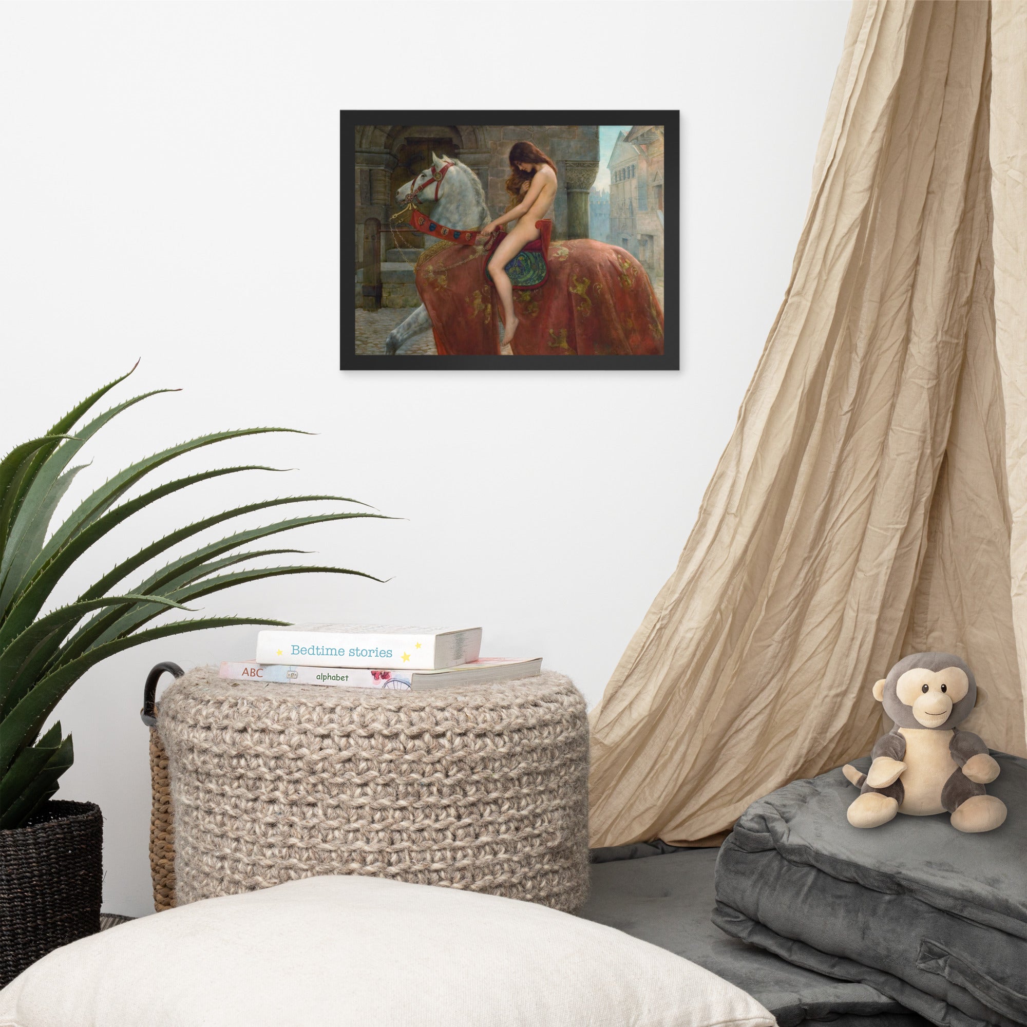 Lady Godiva by John Maler Collier Framed Canvas Print