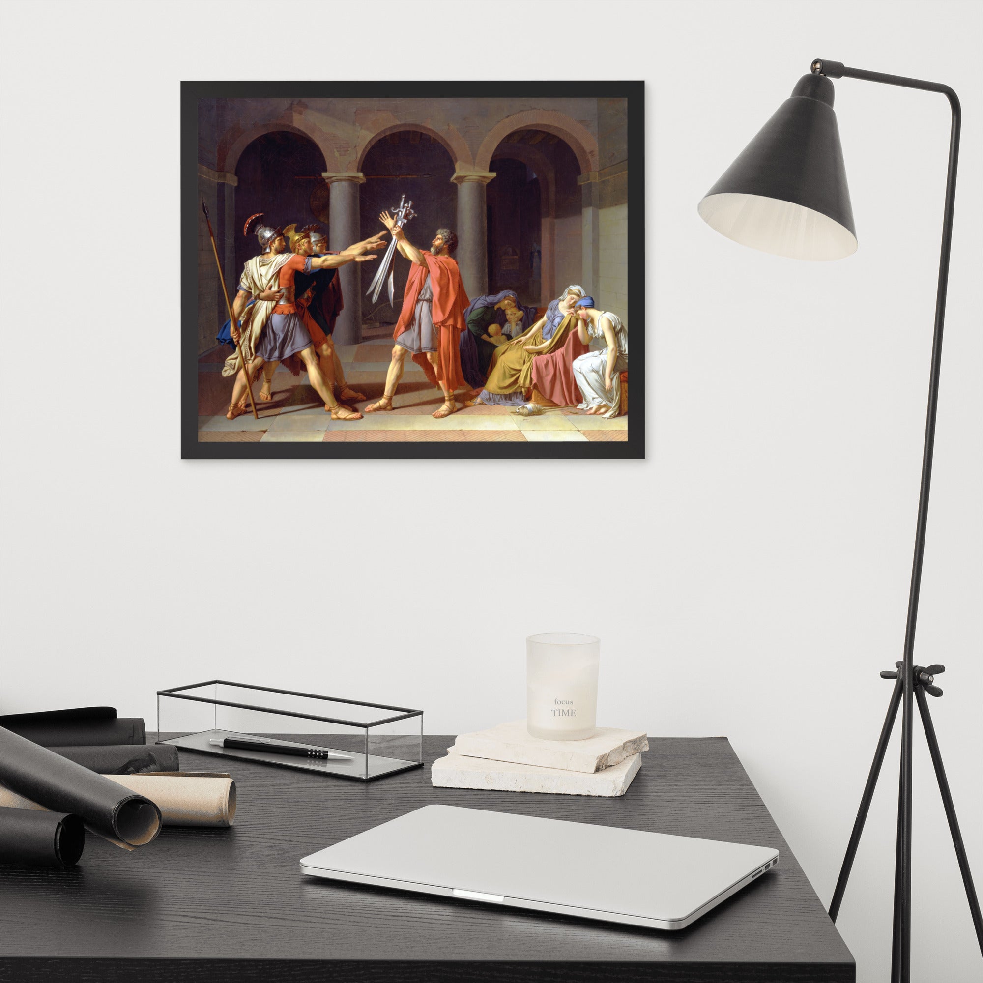 The Oath of the Horatii art by Jacques-Louis David