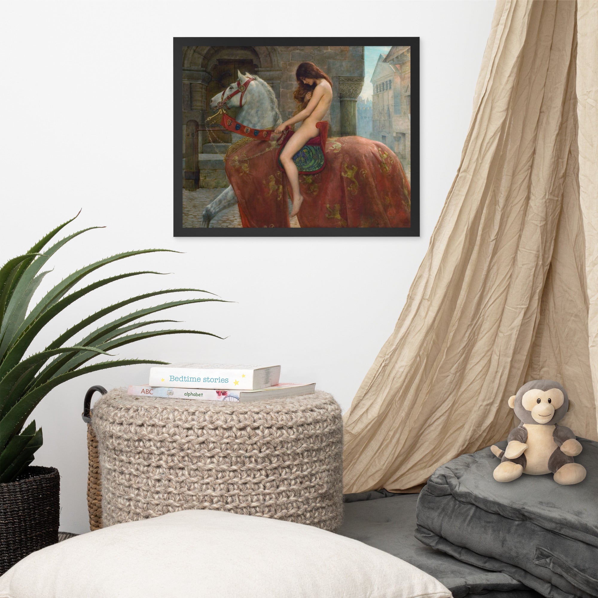 Lady Godiva by John Maler Collier Framed Canvas Print