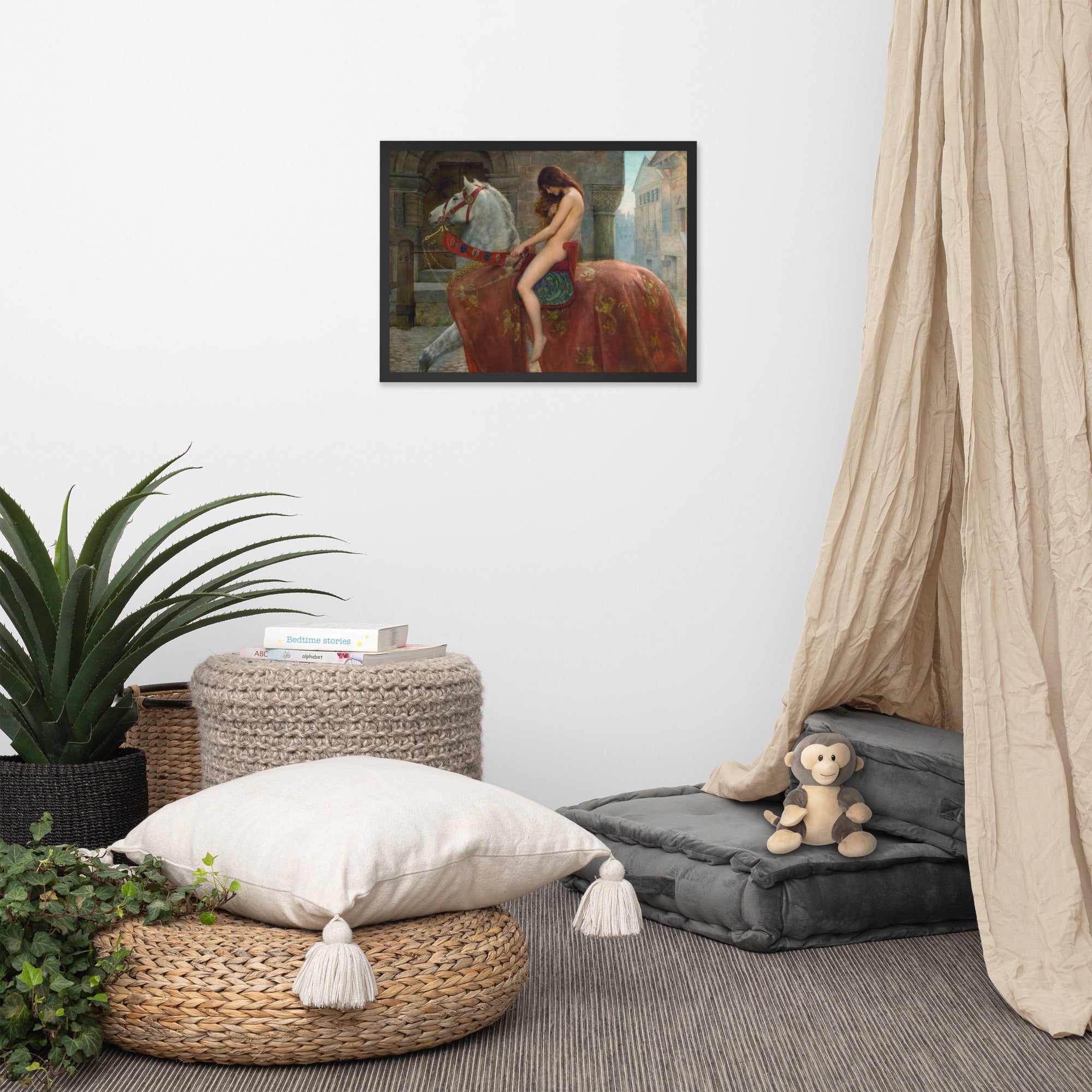 Lady Godiva by John Maler Collier Framed Canvas Print