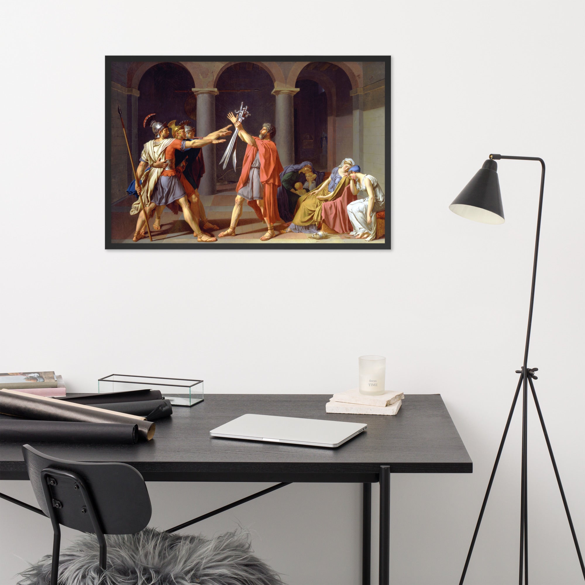 The Oath of the Horatii art by Jacques-Louis David