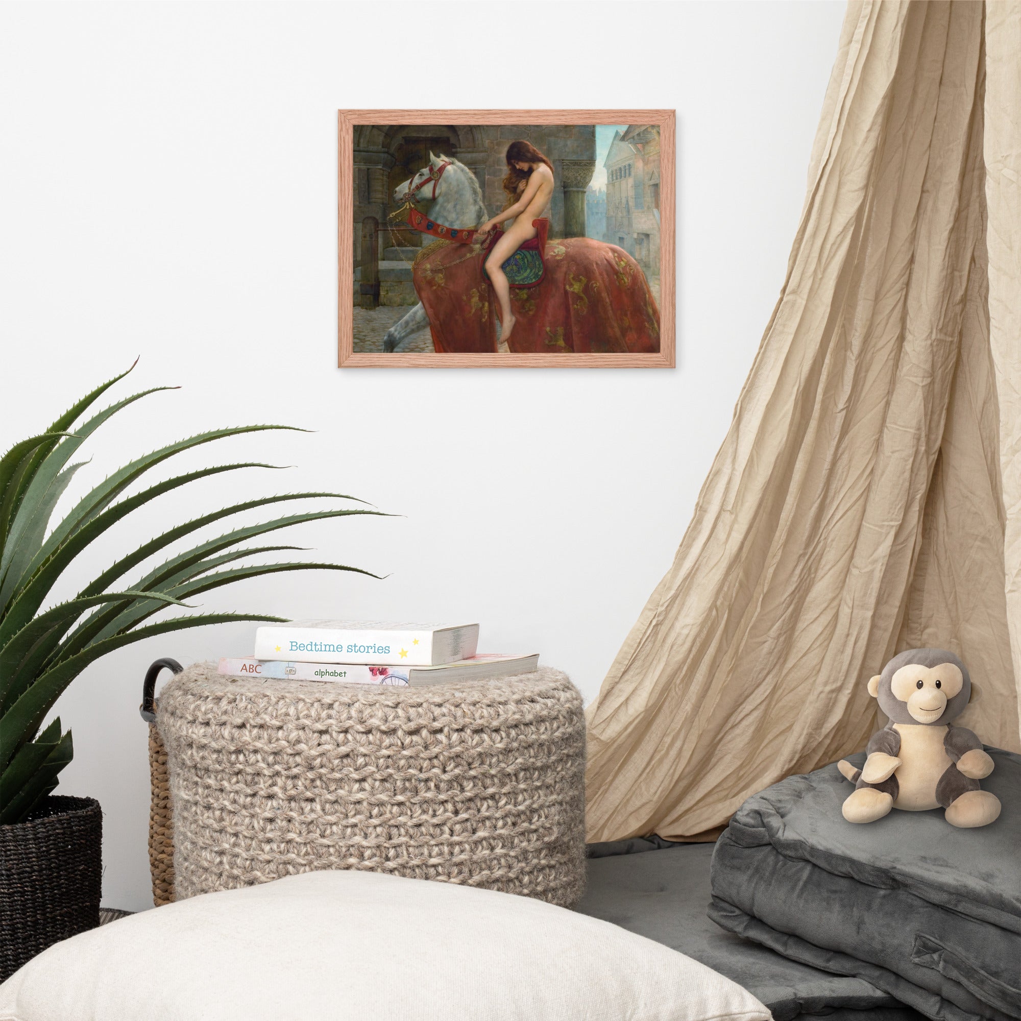 Lady Godiva by John Maler Collier Framed Canvas Print