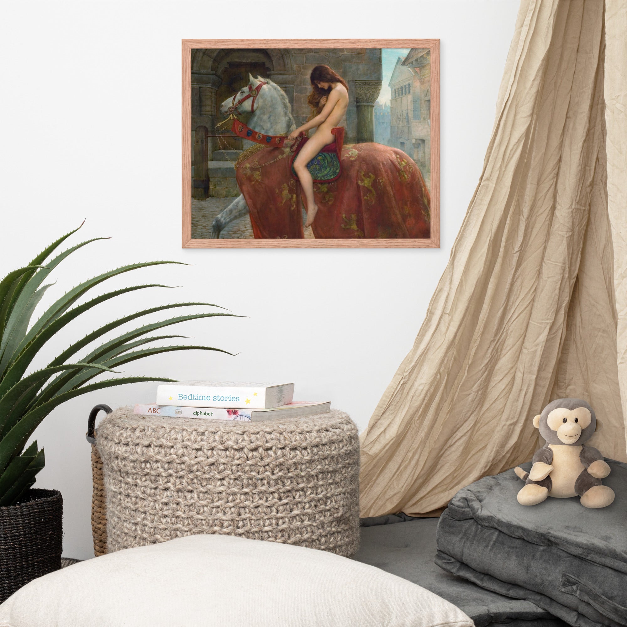 Lady Godiva by John Maler Collier Framed Canvas Print