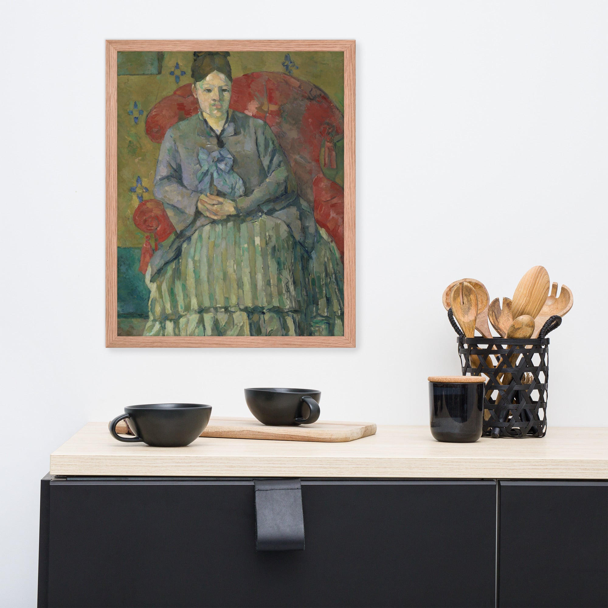 Madame Cézanne in a Red Armchair by Paul Cézanne