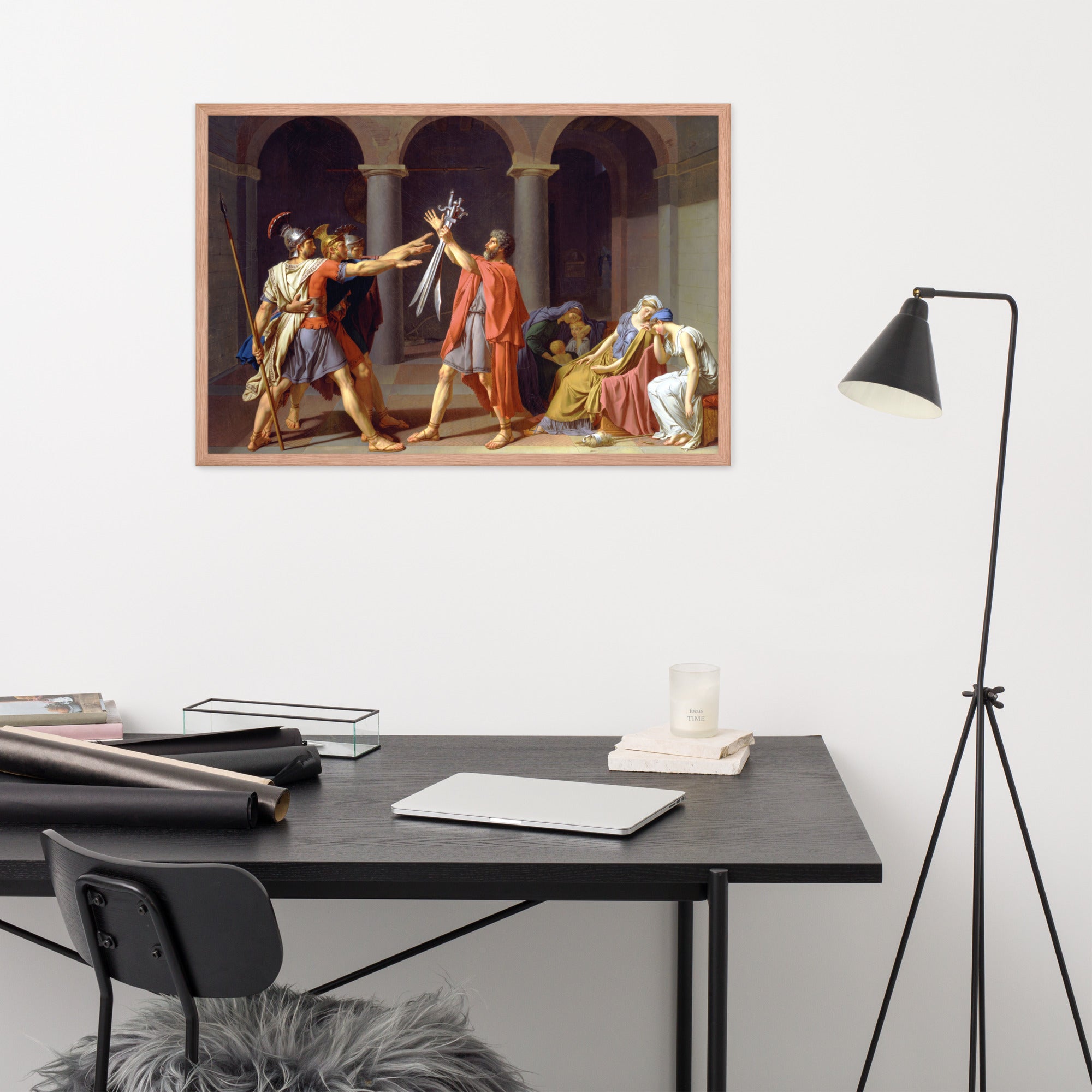 The Oath of the Horatii art by Jacques-Louis David