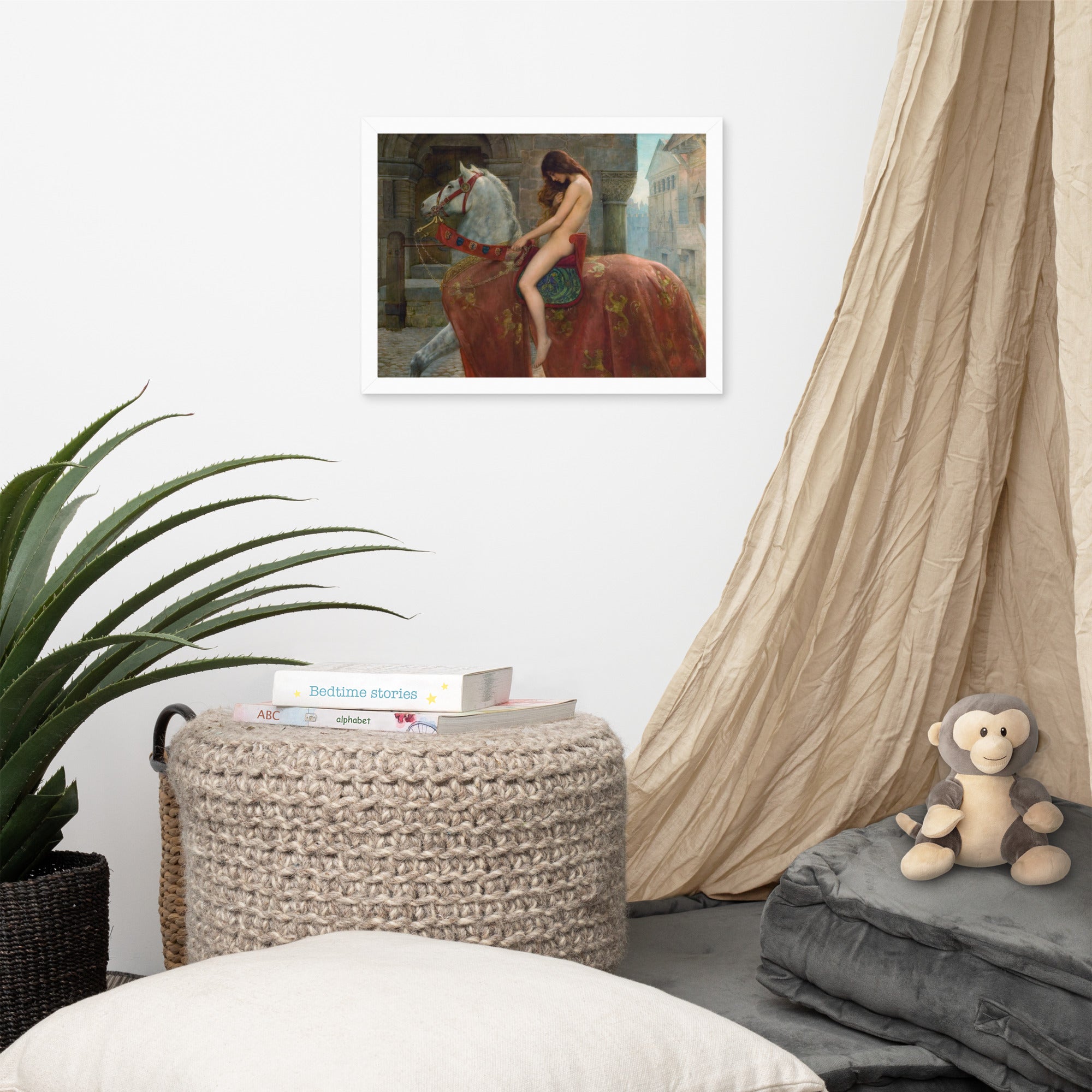 Lady Godiva by John Maler Collier Framed Canvas Print