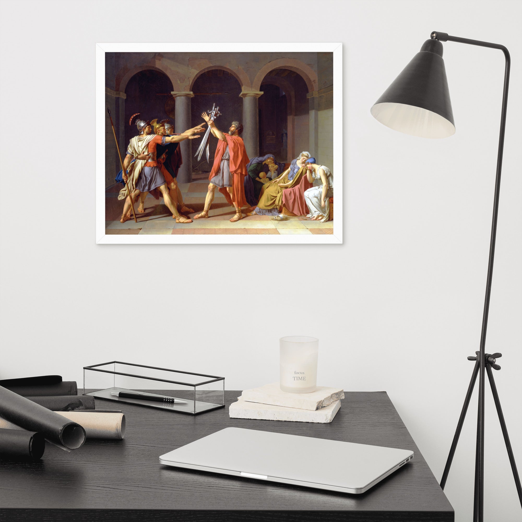 The Oath of the Horatii art by Jacques-Louis David