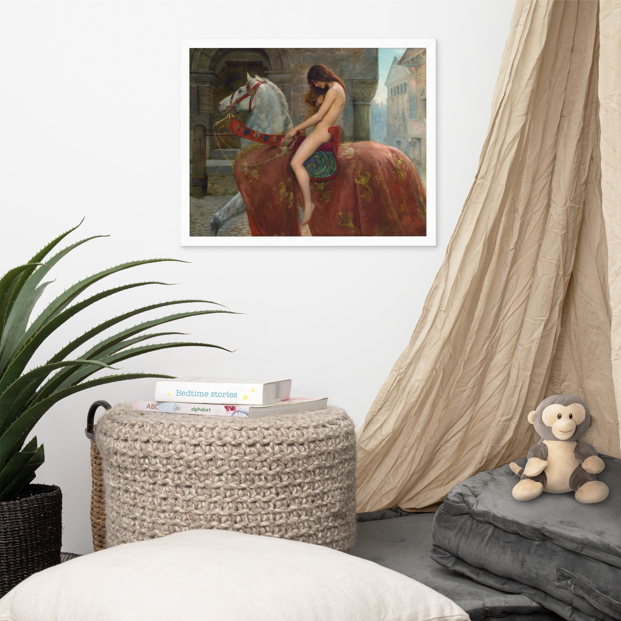Lady Godiva by John Maler Collier Framed Canvas Print