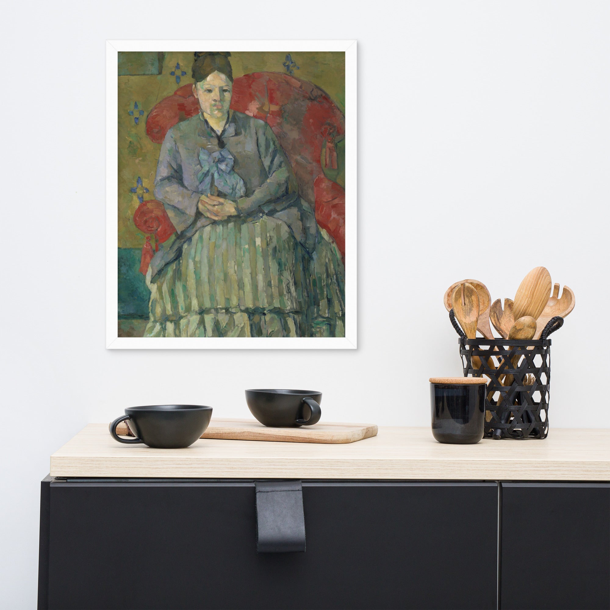Madame Cézanne in a Red Armchair by Paul Cézanne