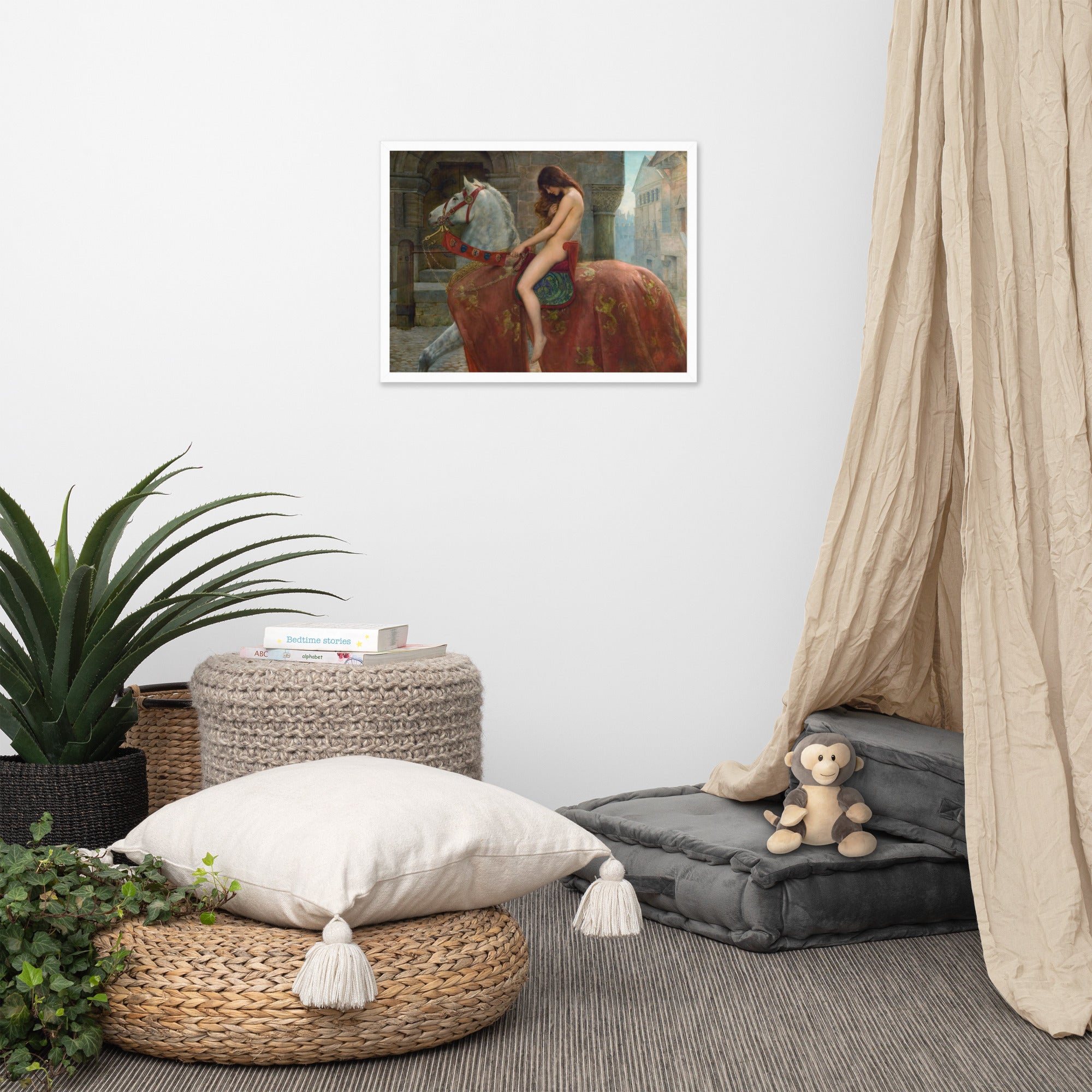 Lady Godiva by John Maler Collier Framed Canvas Print