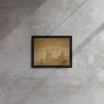 Cross in the Mountains (Tetschen Altar) by Caspar David Friedrich Framed Canvas Print